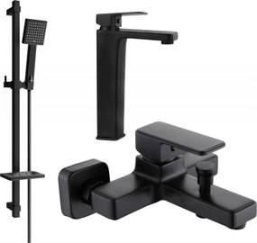 Mexen Cetus DQ45 set de baie, negru - 744313DQ45-70