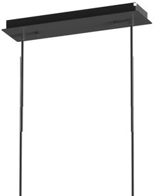 Lustră pe cablu ONLI PALOMA 10xG9/10W/230V negru/fumuriu