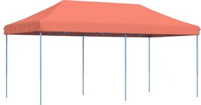 vidaXL Cort de petrecere pliabil Pop-Up, 580x292x315 cm, teracotă