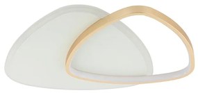 Plafoniera LED dimabila design slim Alysia alb/auriu