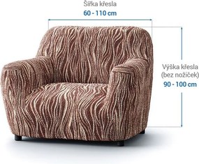 Gaico Huse bielastice UNIVERSO NOU dungi maro fotoliu (l. 60 - 110 cm)