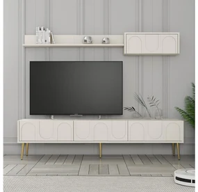 Mobilier living Bipemu 4 (crem + auriu). 1095709