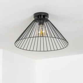 Brilagi - Plafonieră LED aplicată CERIA WIRE, 1xE27/40W/230V, Ø 45 cm, neagră