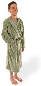 Halat pentru copii verde din micropluș/cocolino Delux – Tiseco Home Studio