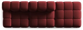 Canapea roșie cu tapițerie din catifea 282 cm Bellis – Micadoni Home