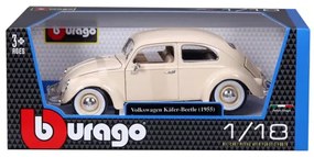 Masinuta Bburago Volkswagen Kaffer Beatle 1 18, bej