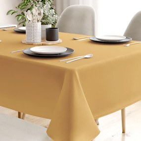 Goldea față de masă loneta - auriu 120 x 120 cm