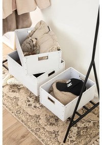 Cutii de depozitare albe 3 buc. din carton Ture – Bigso Box of Sweden