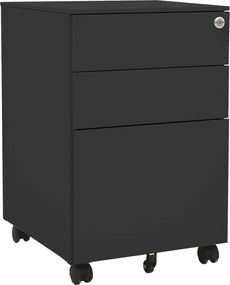 vidaXL Dulap dosare mobil, antracit, 39x45x60 cm, oțel