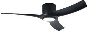 ZEVENTI - Ventilator de tavan LED ORBITO LED/24W/230V Wi-Fi Tuya negru + telecomandă