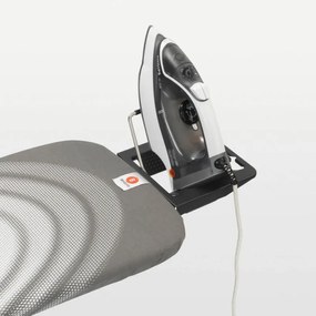 Masa de calcat Brabantia B 1003339, 124x38 cm, 7 pozitii de reglare, Suport fier de calcat, Gri inchis/Alb