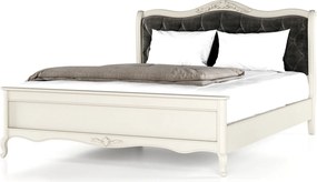 Pat lemn masiv Seraphia I 140/160/180/200 x 200 cm - 200x200, Vanilla