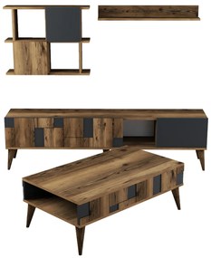 Mobilier living Madryt (Nuc + Antracit). 1072505