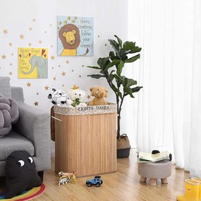 COS DE RUFE DIN BAMBUS APOLO, 52X32X62.5 CM, CAPTUSEALA LAVABILA DIN BUMBAC, NATUR