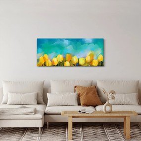 Tablou - Lalele galbene (120x50 cm)