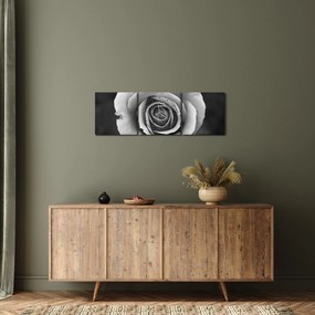Tablou - Trandafir (cu ceas) (90x30 cm)