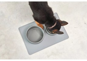 Bol pentru animale pentru câini din porțelan ø 16 cm Scodella Cement S/M – MiaCara