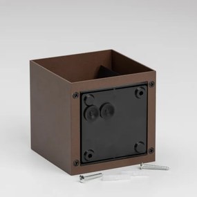 BRILAGI - Aplică de exterior CUBE LED/6W/230V maro IP54