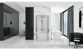 Cabina de dus patrata cu usi batante Rea Rapid Swing 100x100 cm