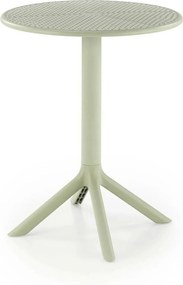 Masa CALVO, verde menta, polipropilena, 60x60x72 cm