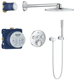 Set de dus incastrat cu baterie termostatata Grohe Grohtherm SmartControl Rainshower SmartActive 310