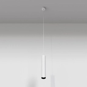 Pendul LED design tehnic Focus alb, 4000K