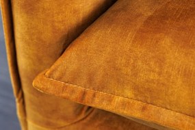 Canapea confortabila Heaven 205cm, catifea galben mustar A-40831 VC