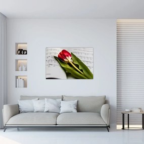 Tablou - Lalea roșie (90x60 cm)