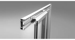 Ravak 3114O302Z1 - Cabină de duș în formă de sfert de cerc, cu 4 elemente SUPERNOVA 80x80 cm, neagră