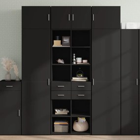 vidaXL Dulap de depozitare, negru, 70x42,5x225 cm, lemn prelucrat