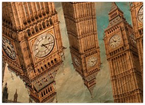 Tablou pe sticlă - Big Ben, Londra (70x50 cm)