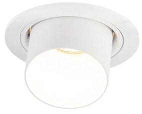 Spotlight modern îngropat rotund alb orientabil - Installa
