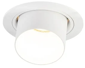 Spotlight modern îngropat rotund alb orientabil - Installa