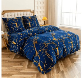 Lenjerie cocolino AXIS albastra Dimensiune lenjerie de pat: 70 x 80 cm | 140 x 200 cm