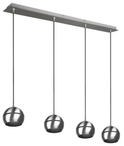 Lustră pe cablu FLETCHER 4xE14/40W/230V crom mat Trio