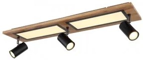 Plafoniera moderna led 24W + 3 becuri GU10 Ulla 67306D1 Globo