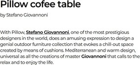 Masuta cafea de exterior / interior design ultra-modern premium PILLOW