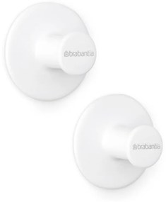 Set 2 agatatoare prosoape Brabantia ReNew 1003486, Kit de montare inclus, Pana la 2 kg, Alb