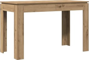 vidaXL Masă de bucătărie, Stejar artizanal 120x60x76 cm lemn prelucrat