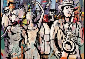Fototapet - Noapte de jazz (147x102 cm)
