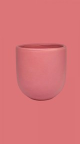 Set 4 Pahare Cafea Novum Roz (Pantone Coral Pink , 250ml) Gresie Glazurata Manual