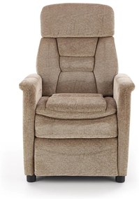 Fotoliu recliner Jordan stofa bej H106 cm