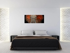 Tablou - Elefanți cu Tsavo (120x50 cm)