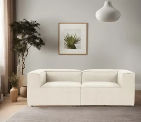 Canapea două locuri Flora (Ecru). 1073589