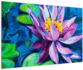 Tablou - Nufăr pe apă (90x60 cm)