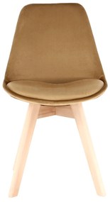 Scaun, catifea Velvet maro/lemn fag, LORITA