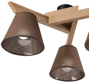 Lustră aplicată Brilagi ANTHONY 3xE14/40W/230V stejar/maro