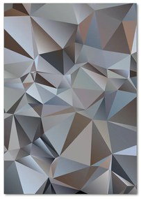 Tablou pe pe sticlă triunghiuri abstractizare