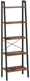 Biblioteca TAYLOR 5 rafturi 172x56 cm, rustic maro