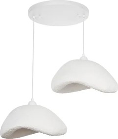 Brilagi - Lampă suspendată pe cablu WABI SABI, 2xE27/40W/230V, Ø 74 cm, albă